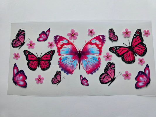 Pink Butterfly Cup Wrap