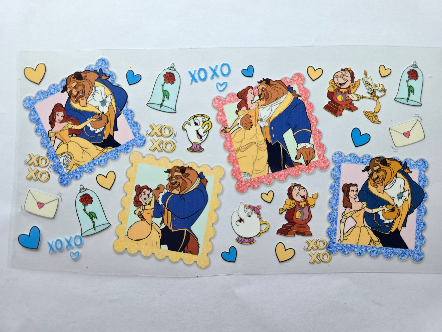 Beauty and the beast cup wrap