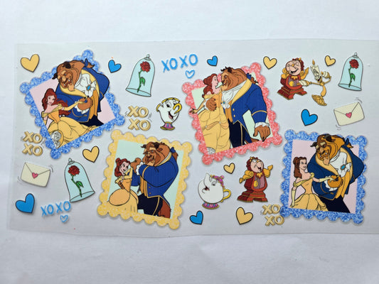 Beauty and the beast cup wrap