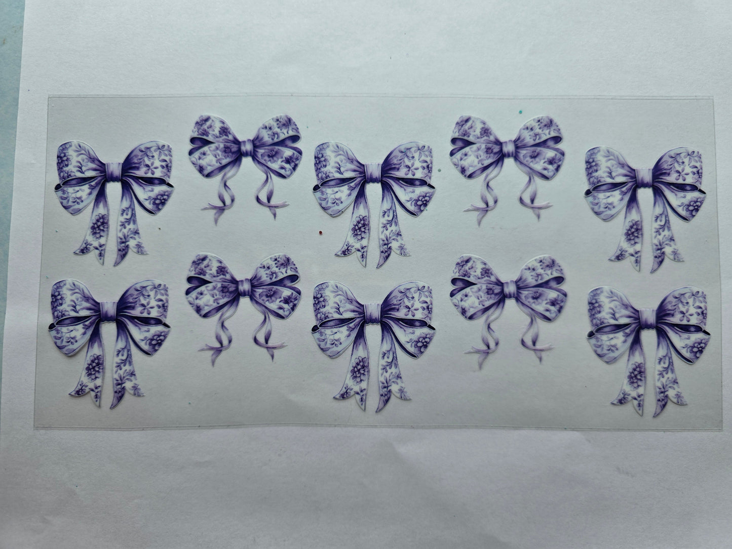 Purple Flower Bows