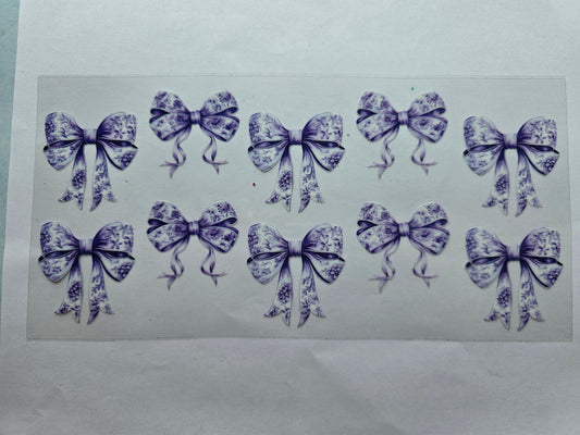 Purple Flower Bows