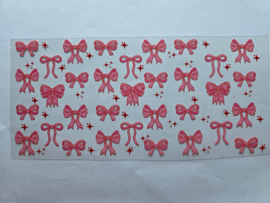 Pink Bow Cup Wrap
