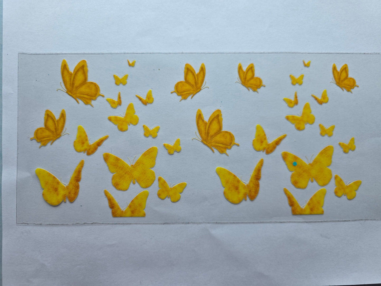 Yellow Butterflies Cup Wrap