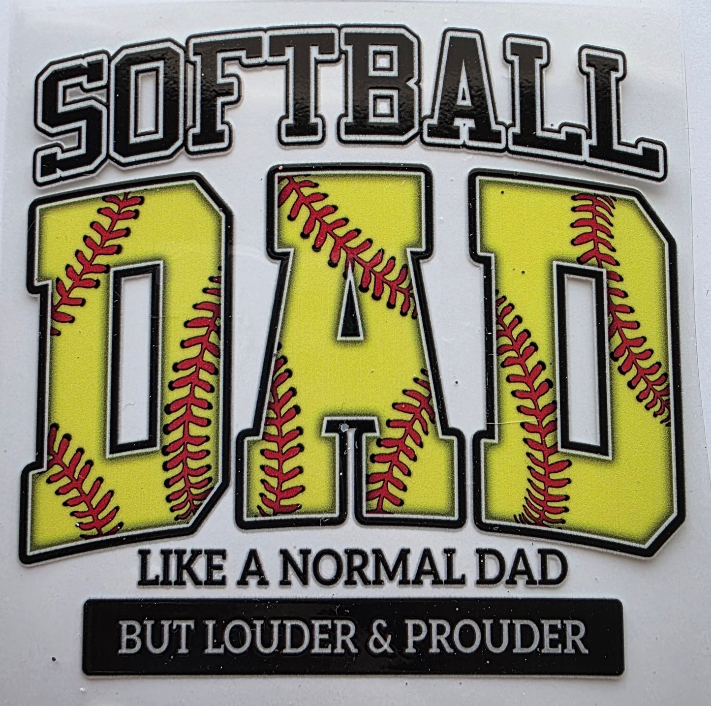 Softball Dad decal