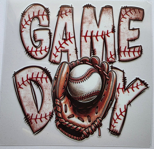 Game Day Baseball Decal