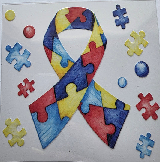Autism Bow Decal