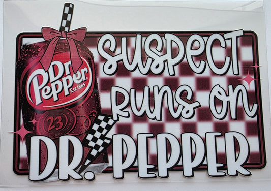 Suspect runs on Dr Pepper