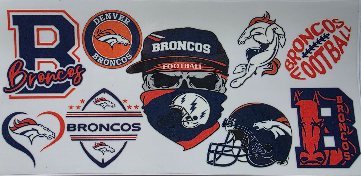 Broncos Decal Cup Wrap