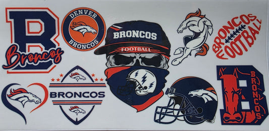 Broncos Decal Cup Wrap