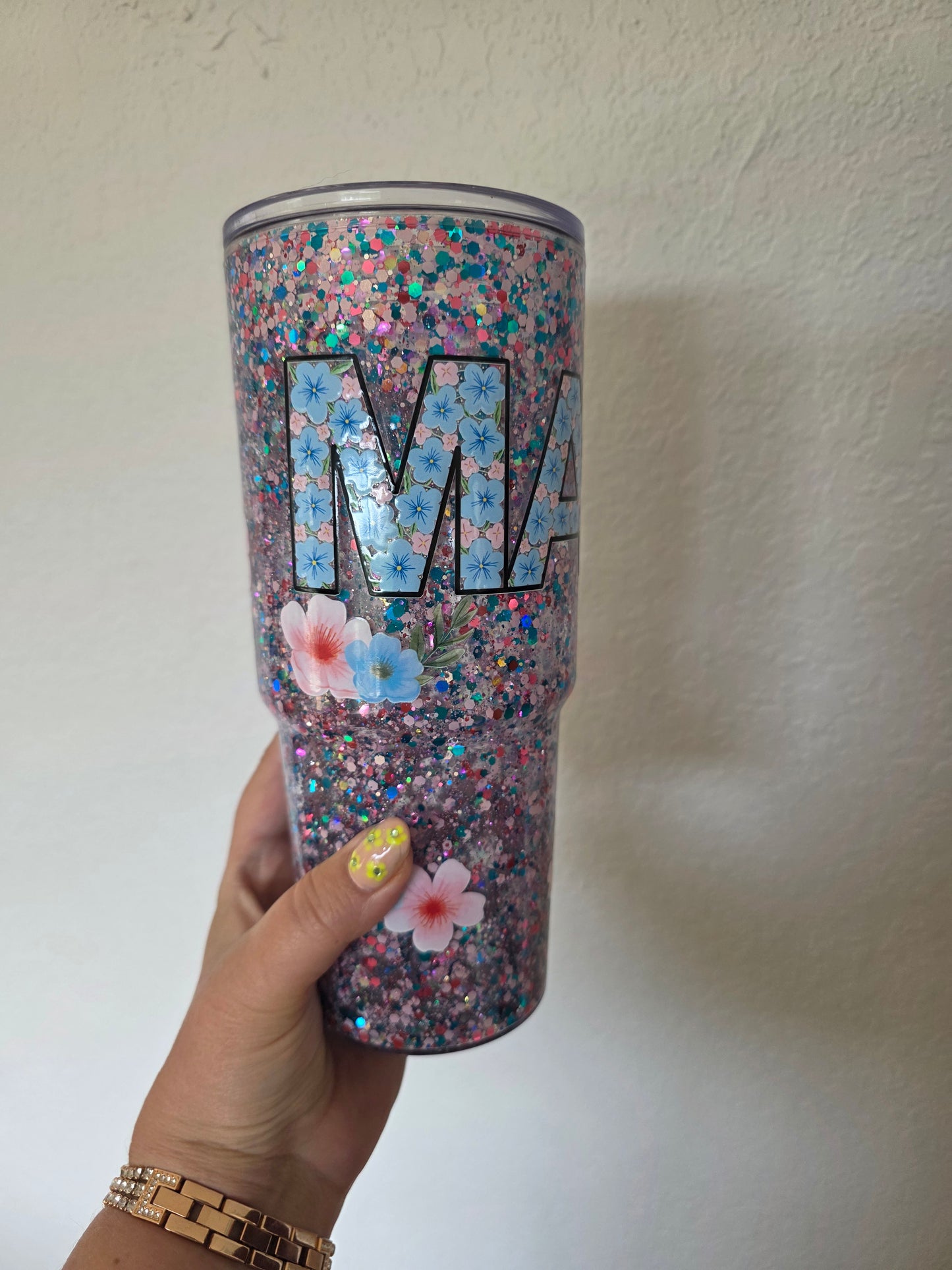Mama Flower 30 oz Acrylic Tumbler