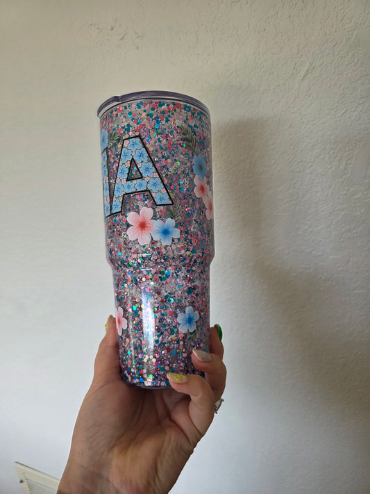 Mama Flower 30 oz Acrylic Tumbler