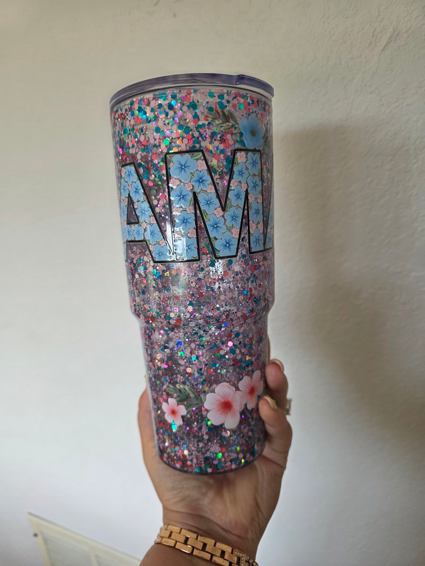 Mama Flower 30 oz Acrylic Tumbler