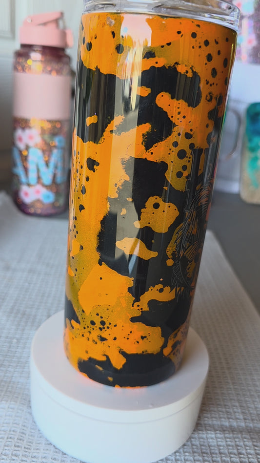 Hooken ain't easy fishing premade stainless steel epoxy tumbler