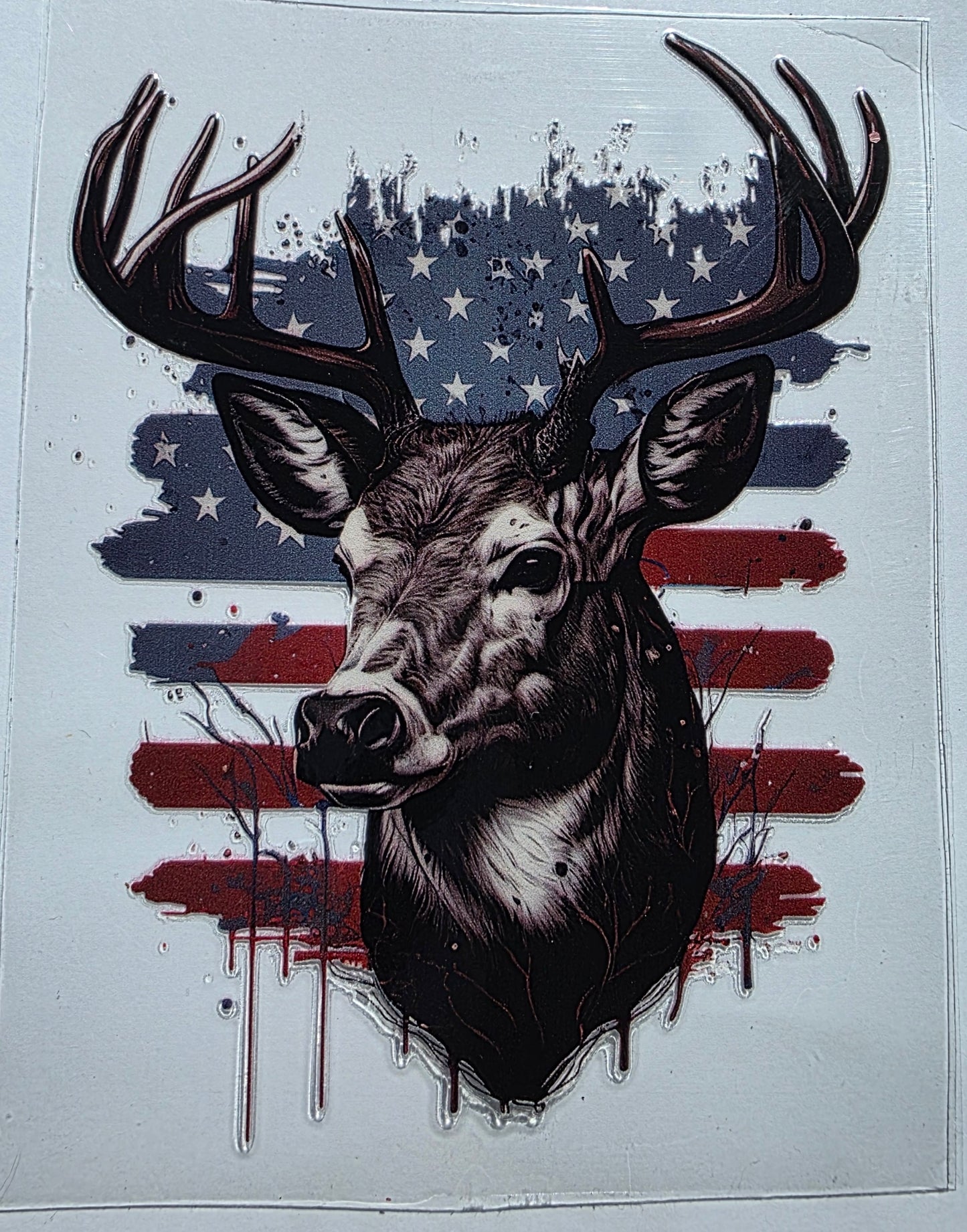 Deer with USA Flag
