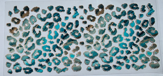 Teal Leopard wrap