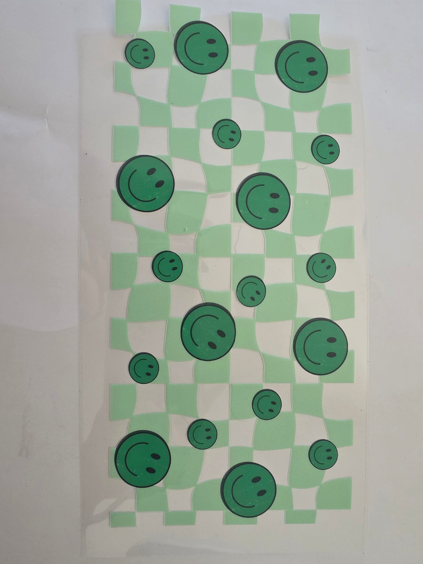 Smiley face checkered wrap