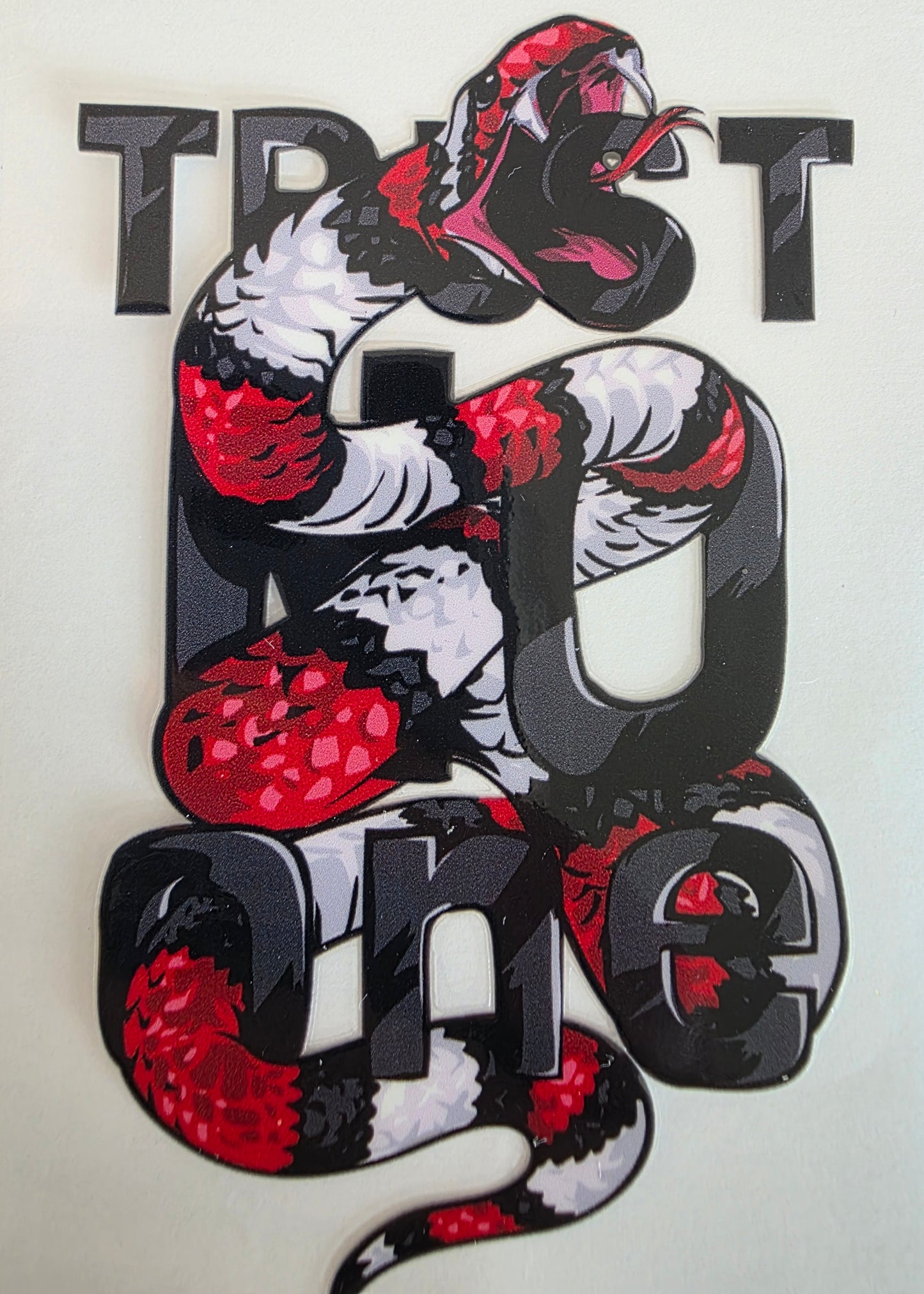 Trust no one Snake Decal
