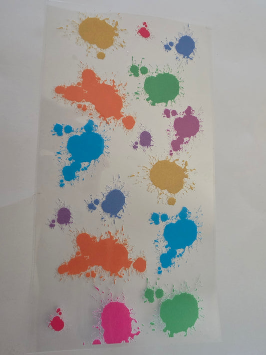 Paint splats wrap