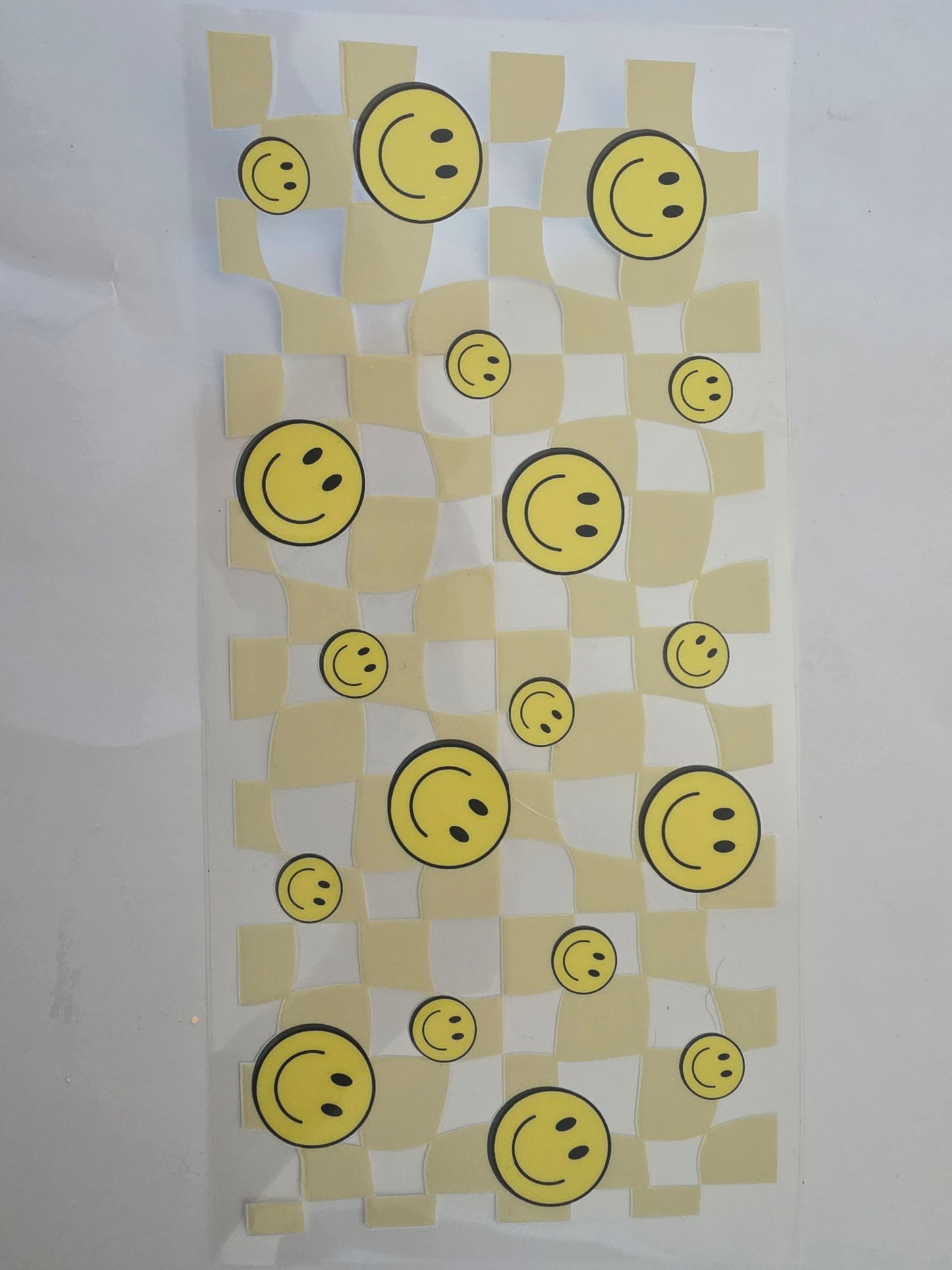 Smiley face checkered wrap