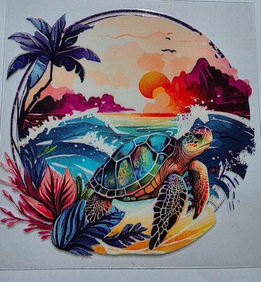 Turtle with beach