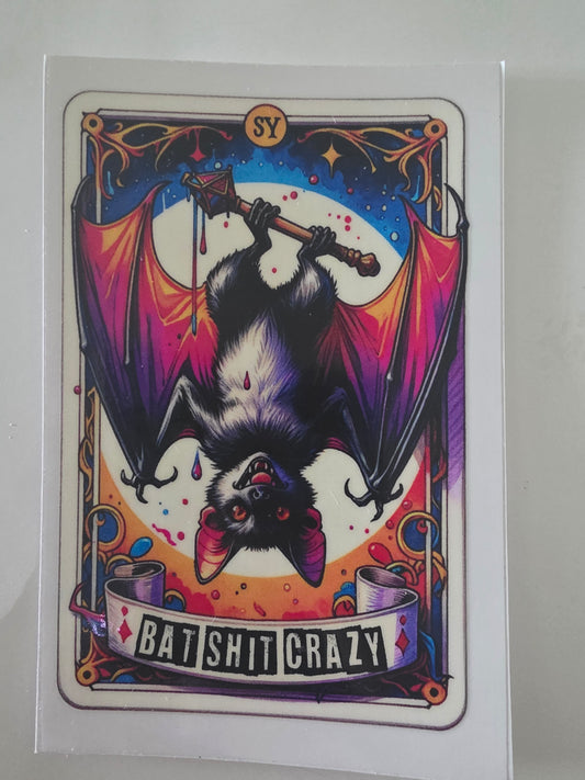 Bat shit crazy decal