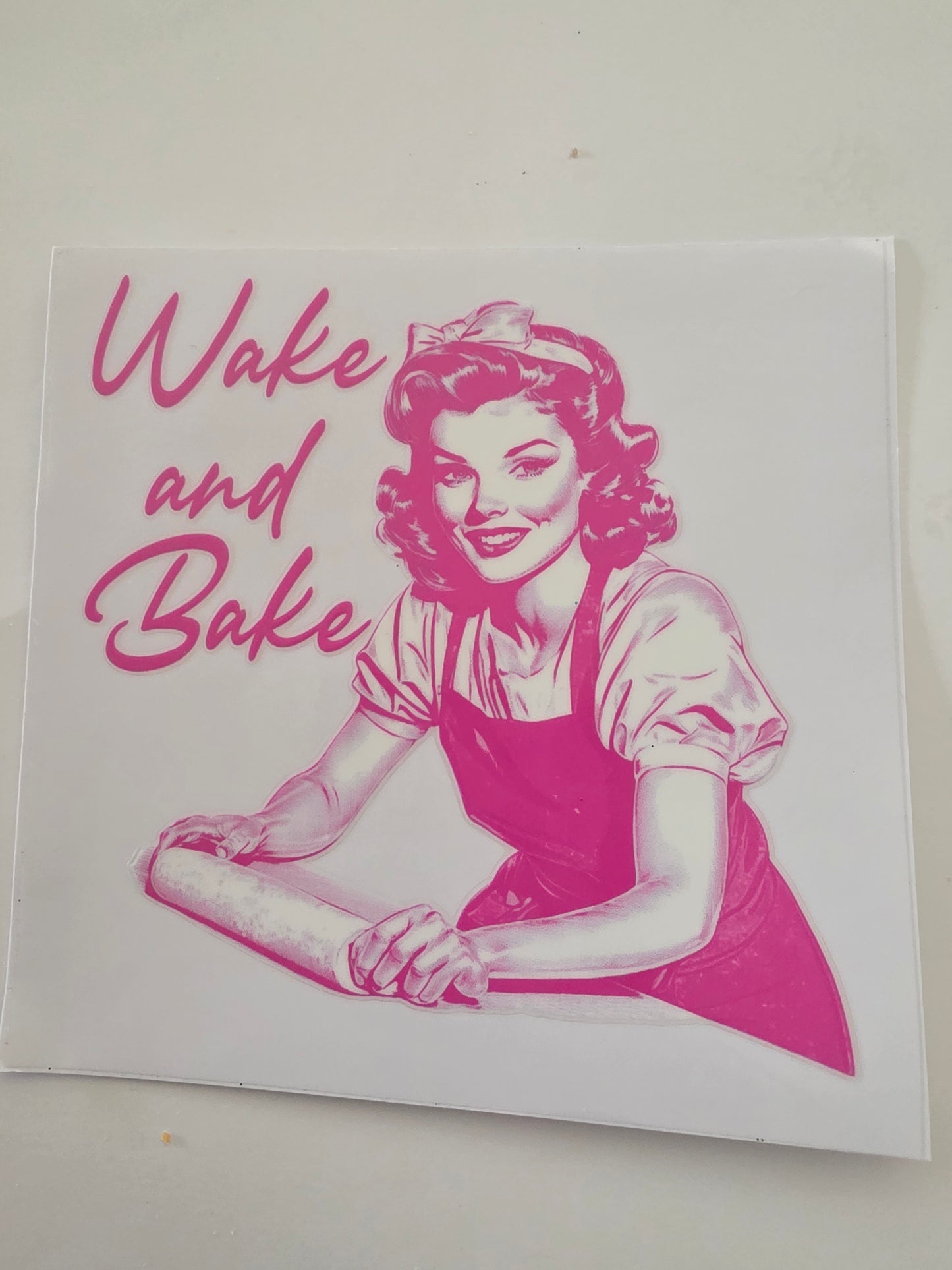 Wake and bake decal