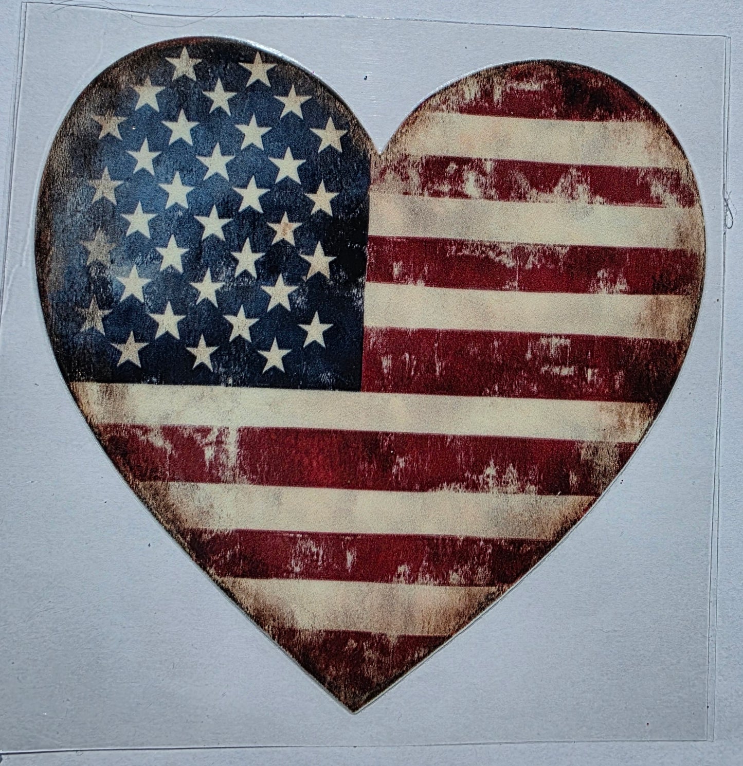 USA Heart decal
