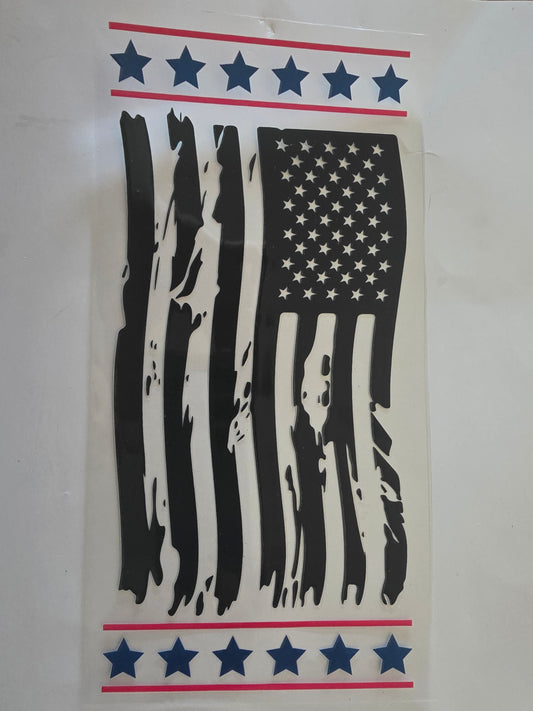 Distress USA flag wrap