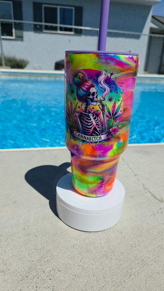 Canna B tye dye 32 oz stainless steel