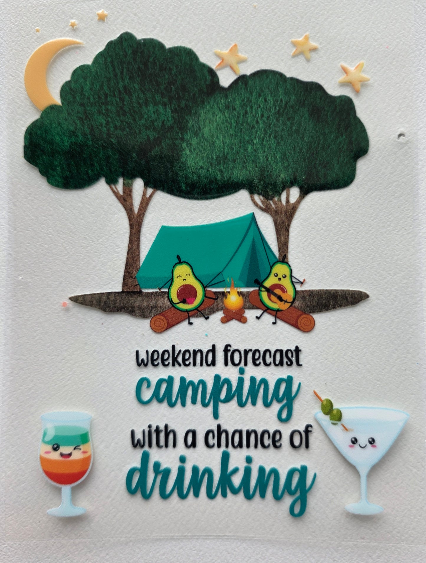 Camping and Drinking Decal