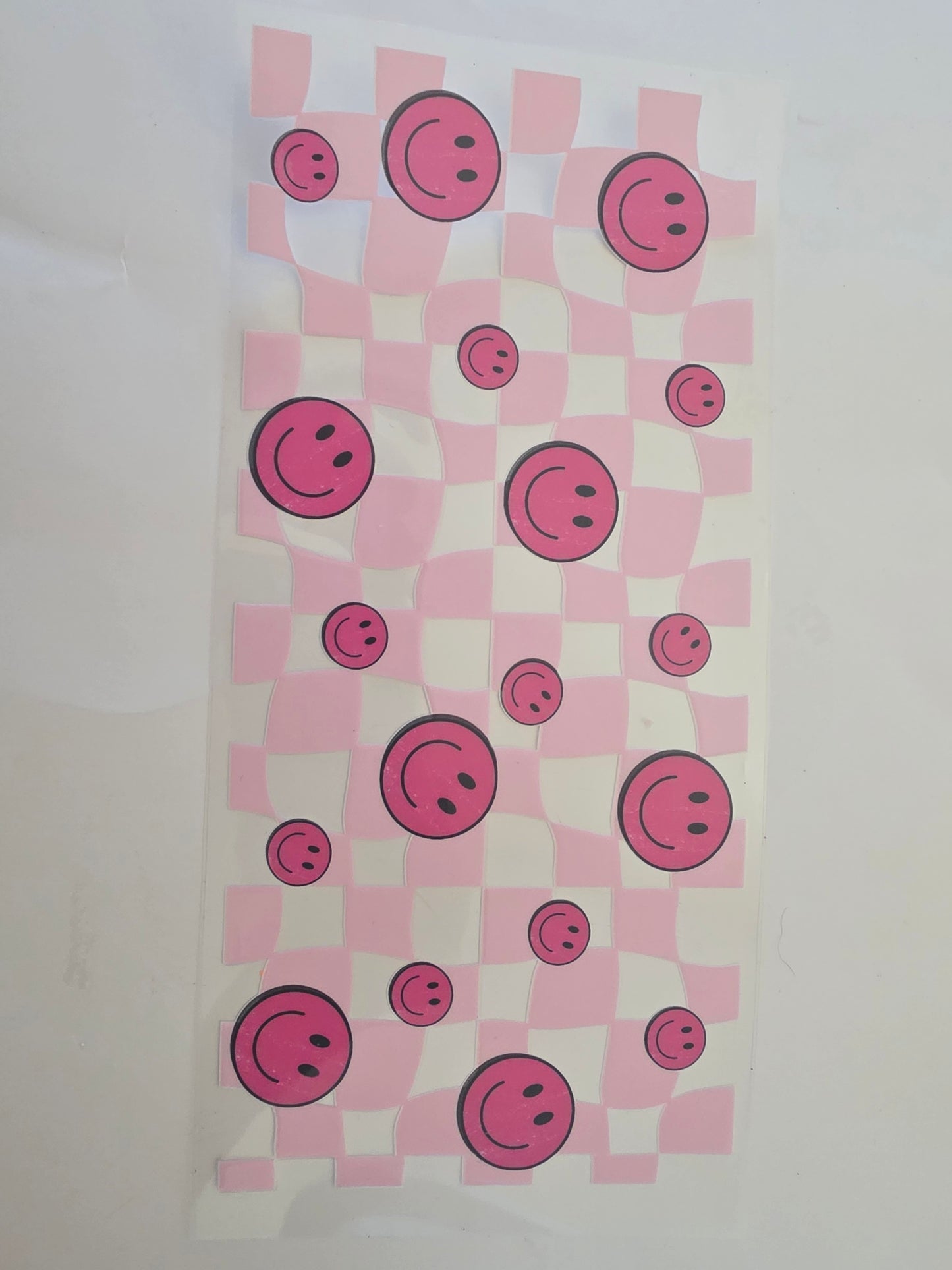 Smiley face checkered wrap