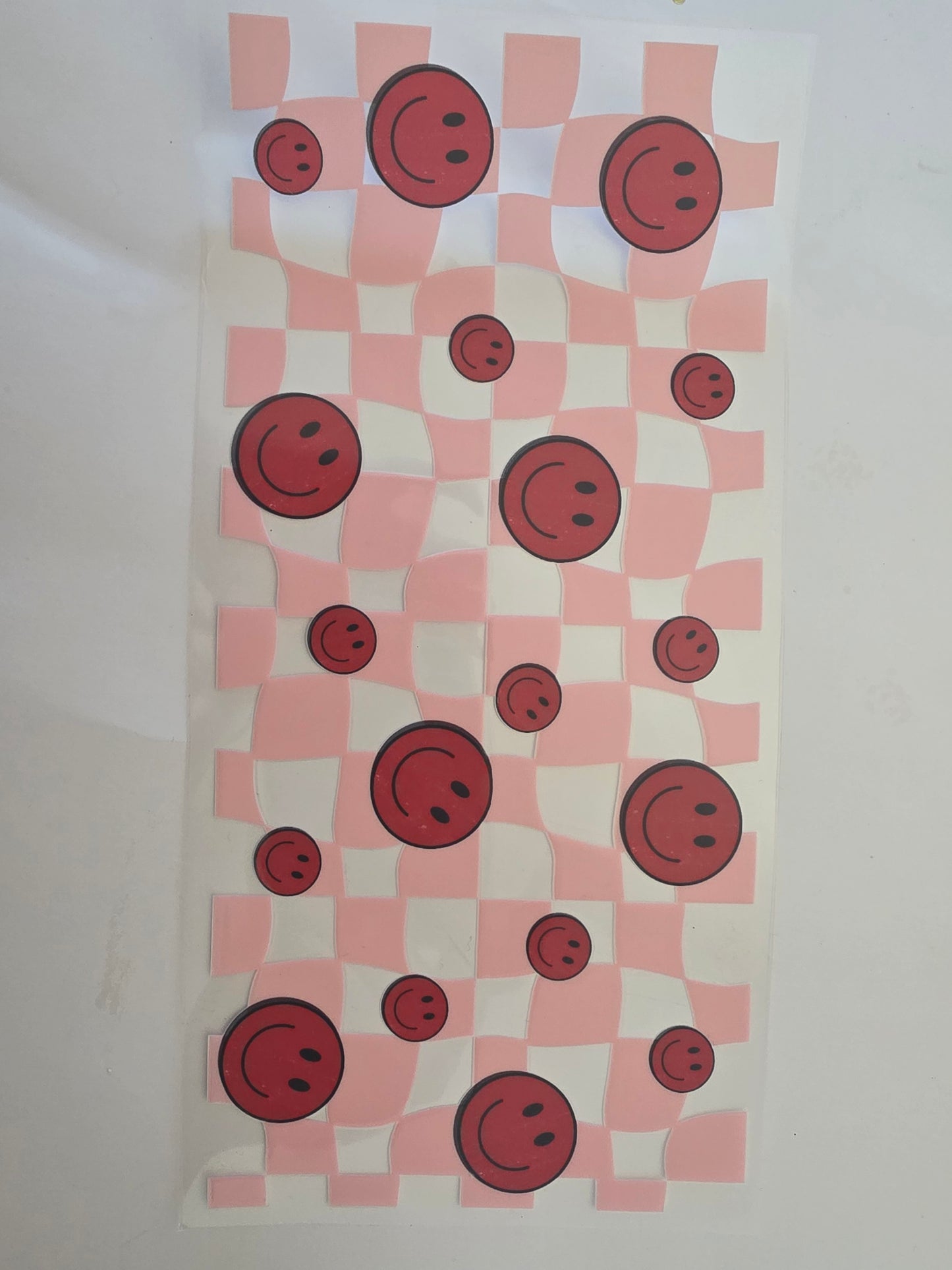Smiley face checkered wrap