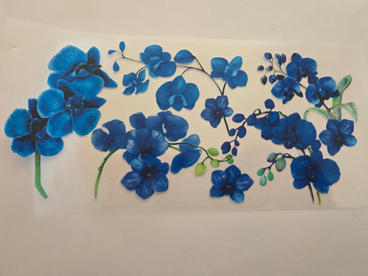Blue flowers wrap