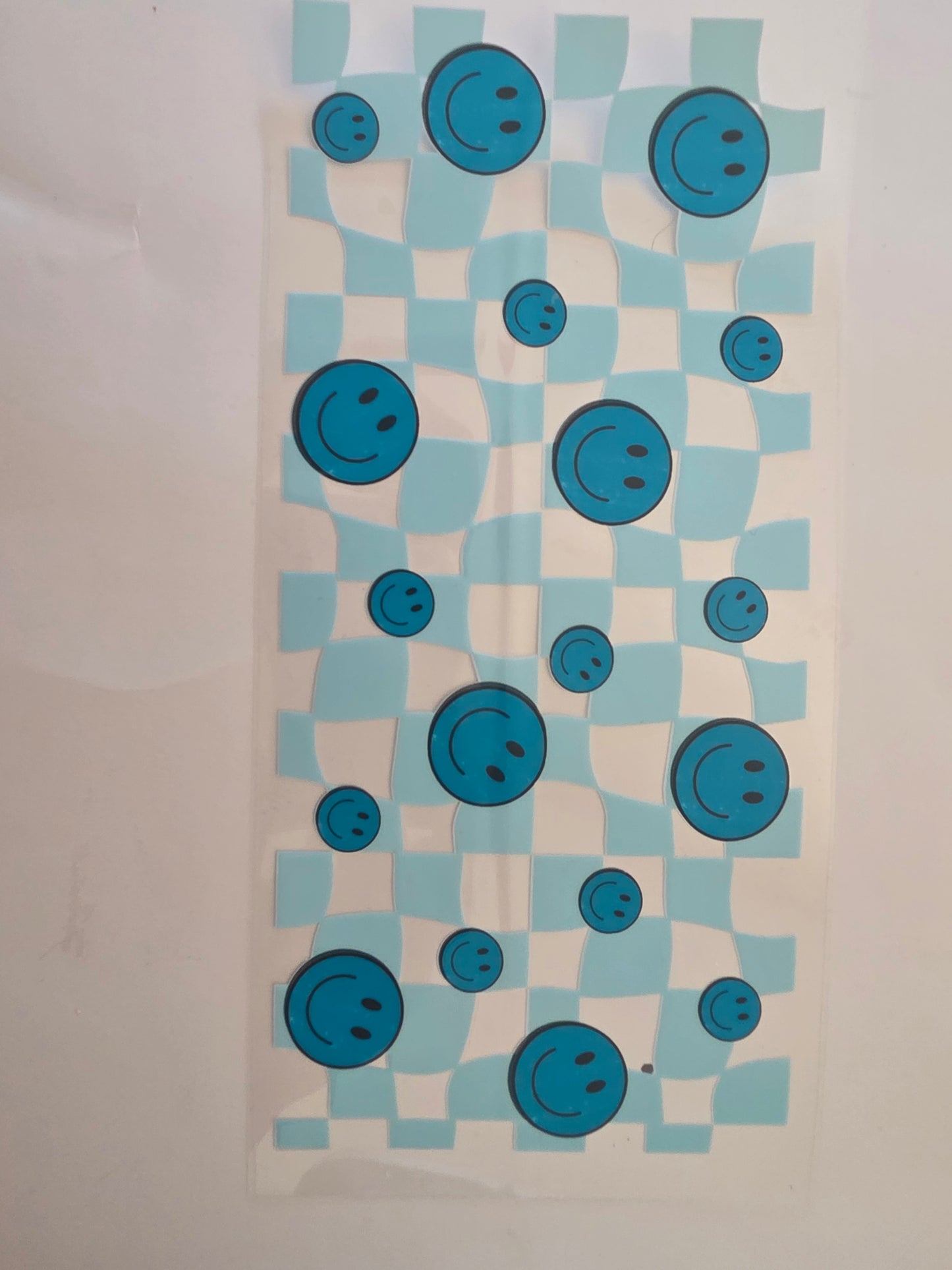 Smiley face checkered wrap