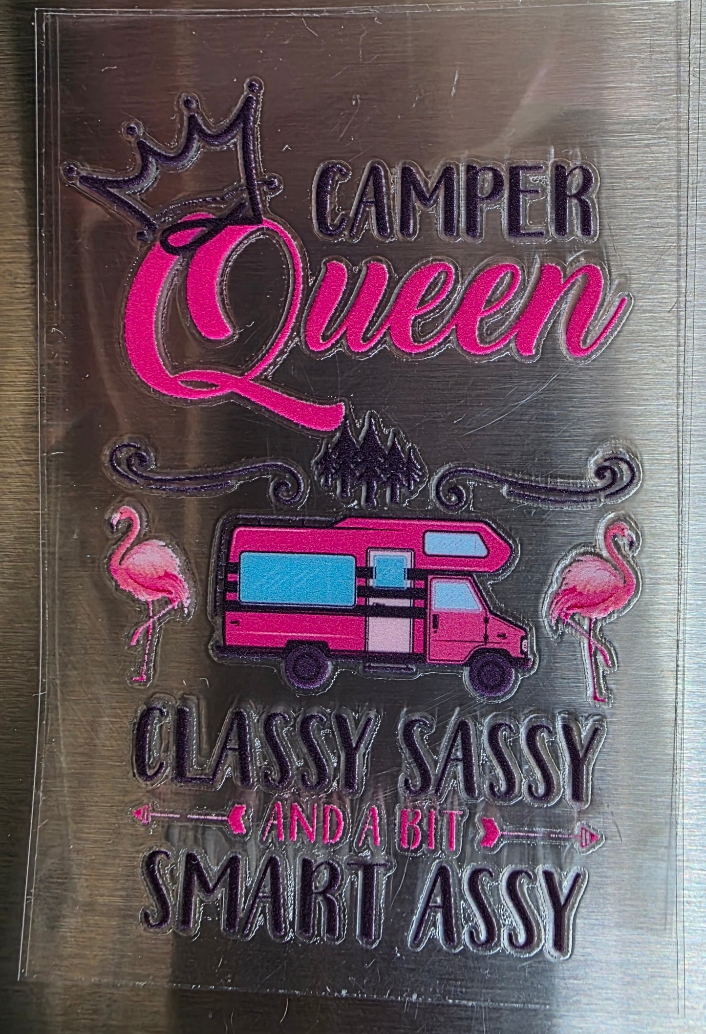 Camper Queen Small Decal