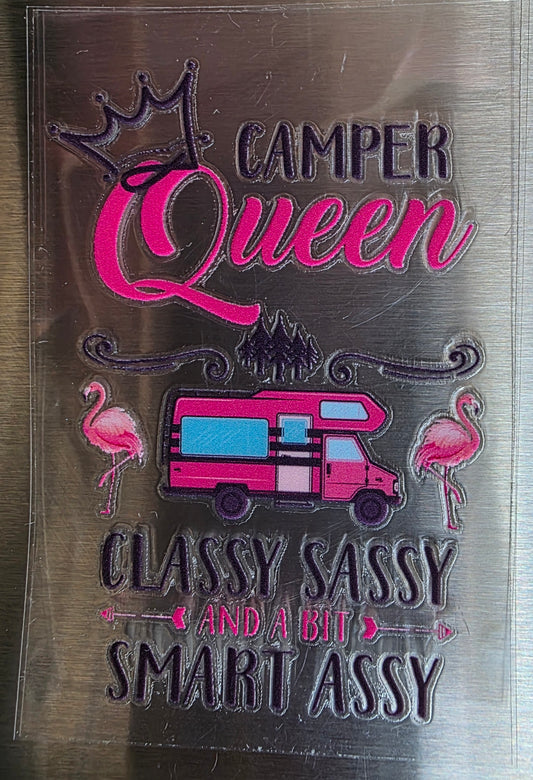Camper Queen Small Decal