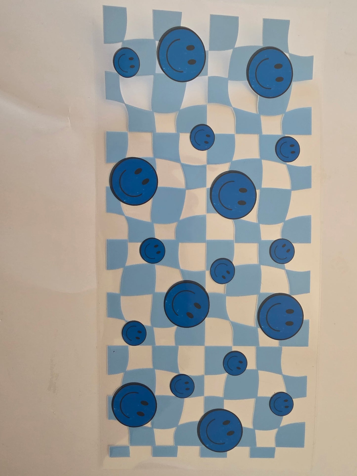 Smiley face checkered wrap